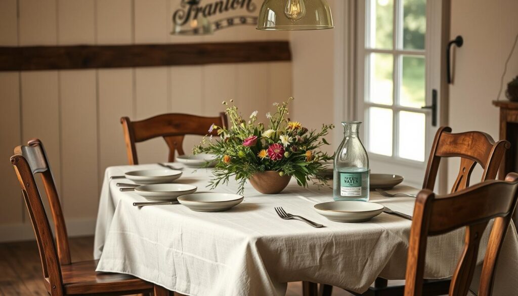 Rustic Farmhouse Table Setting