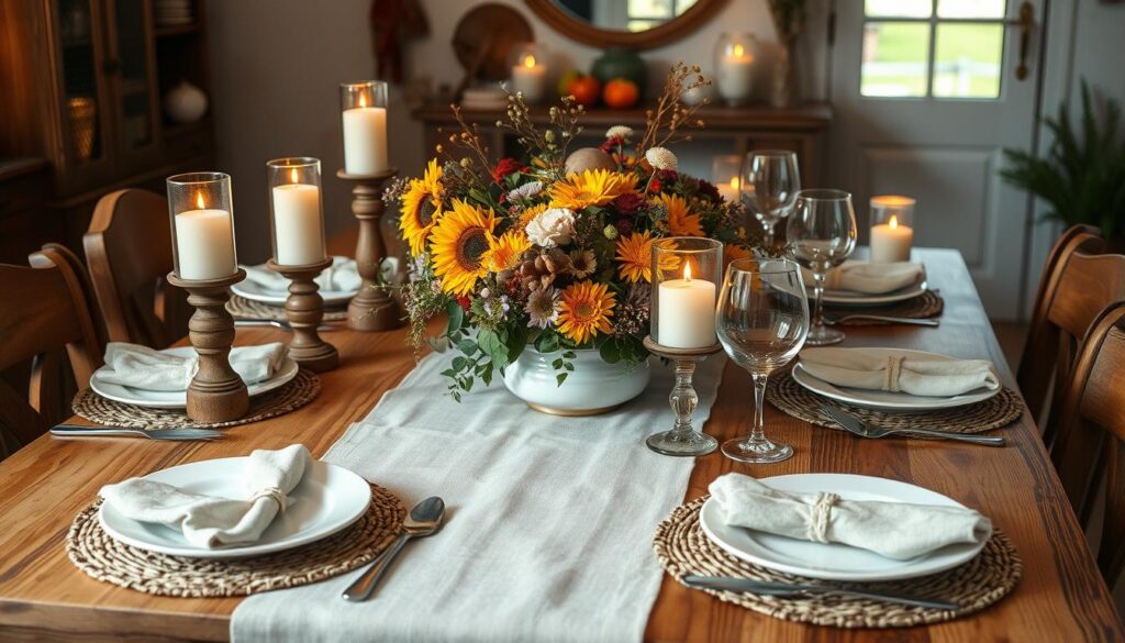 Seasonal Farmhouse Table Decor