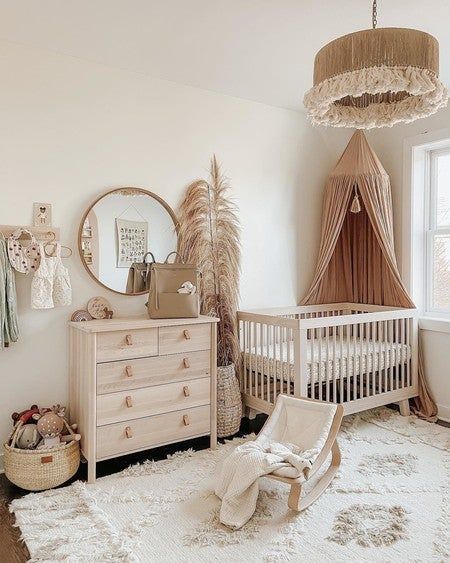 Neutral Boho Nursery Interior Ideas for a Calm Space