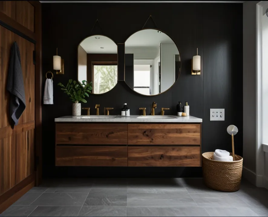 Floating Wood Vanity for the Win