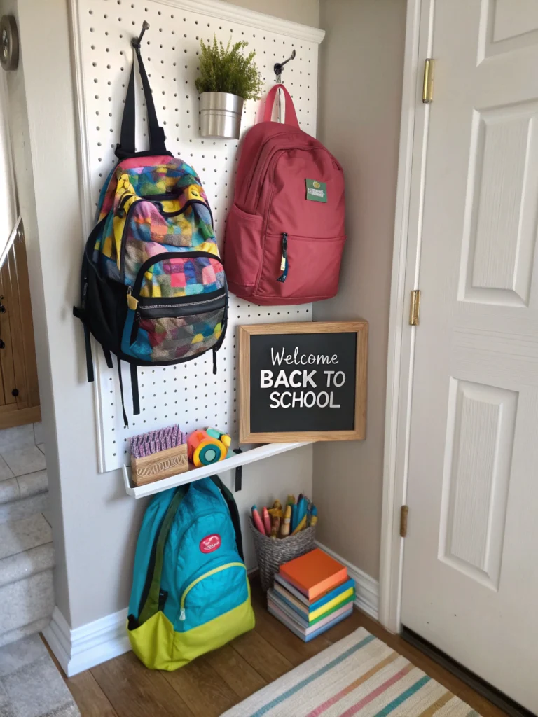 entryway decor back to school