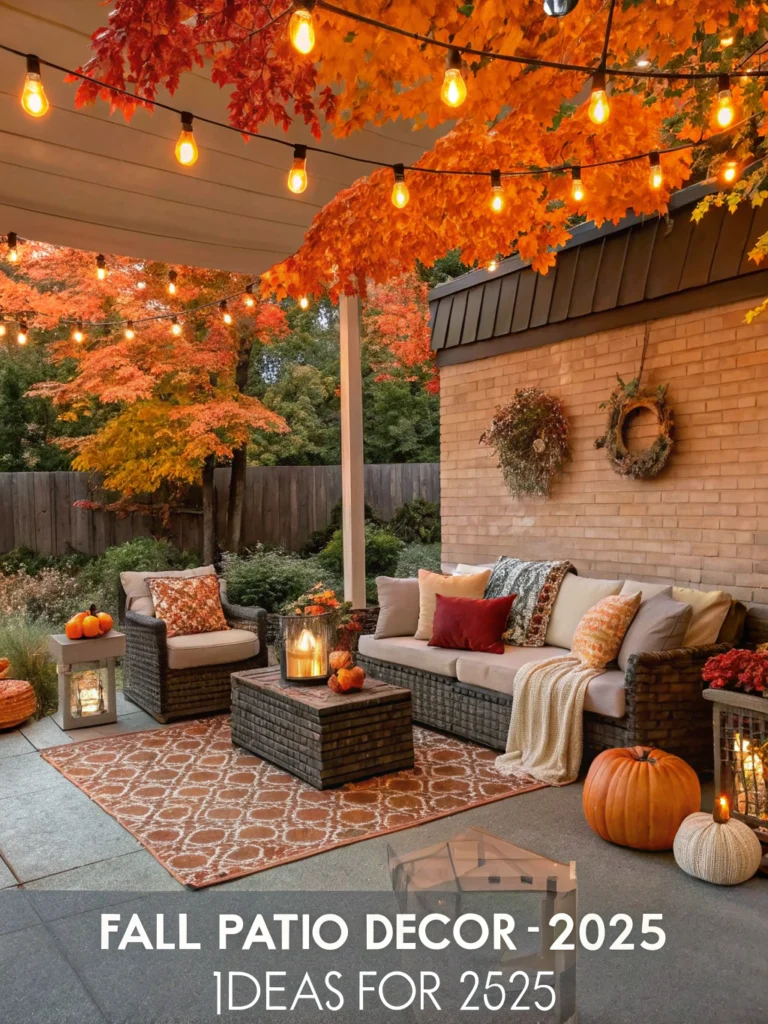 fall patio decor ideas 2025