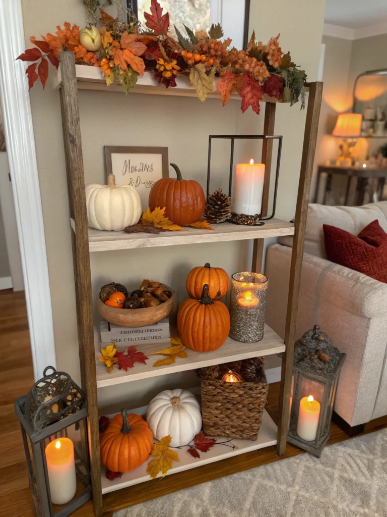 fall shelf decor ideas