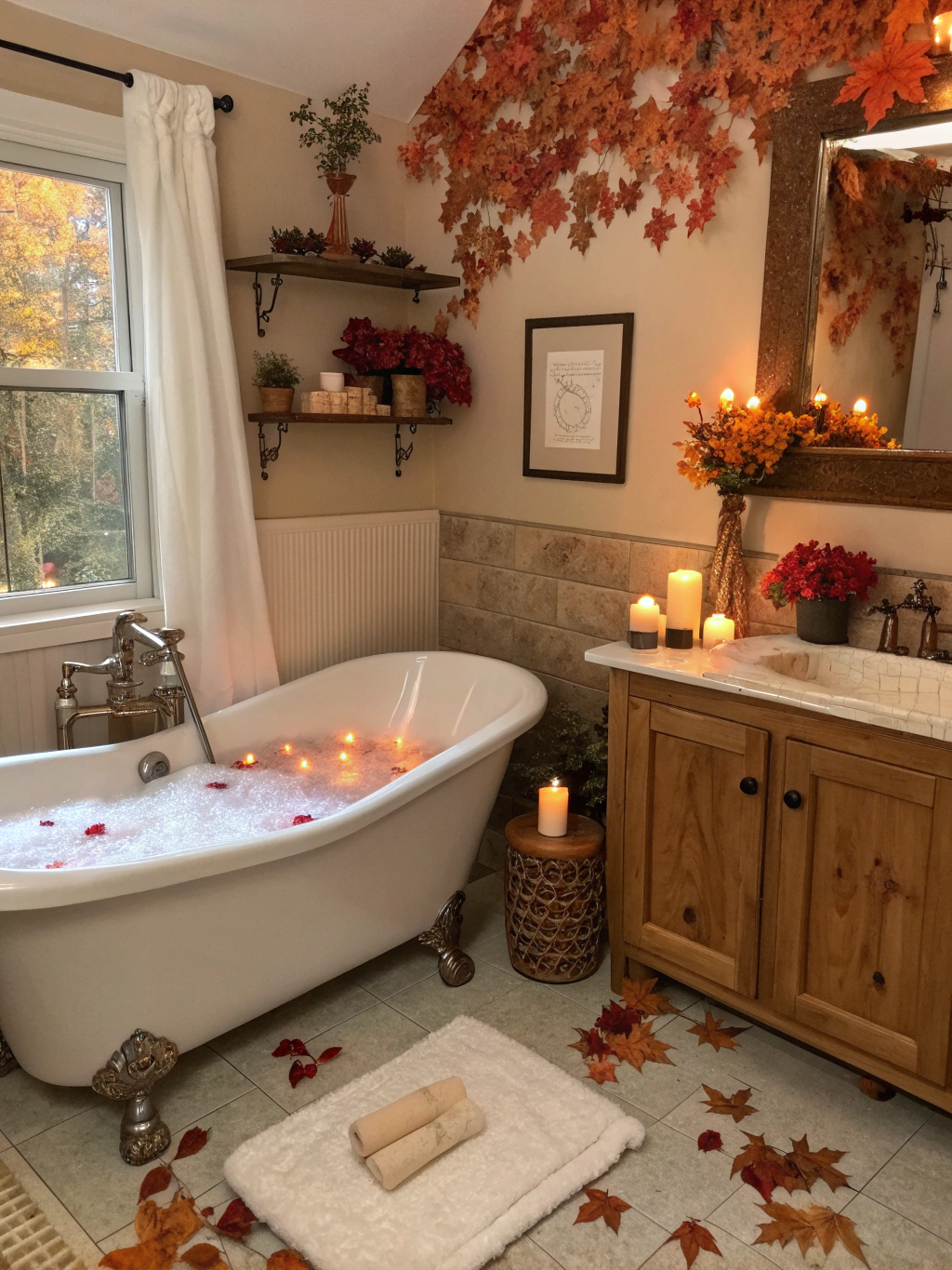 fall spa bathroom ideas