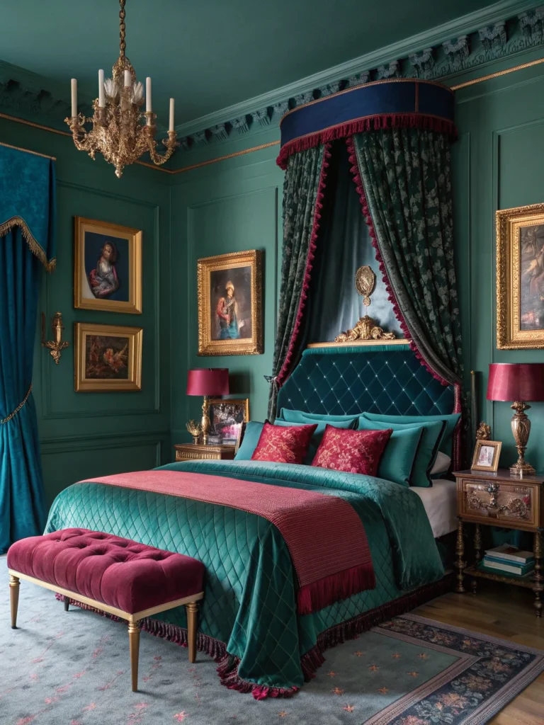 jewel toned bedroom decor ideas rich colors