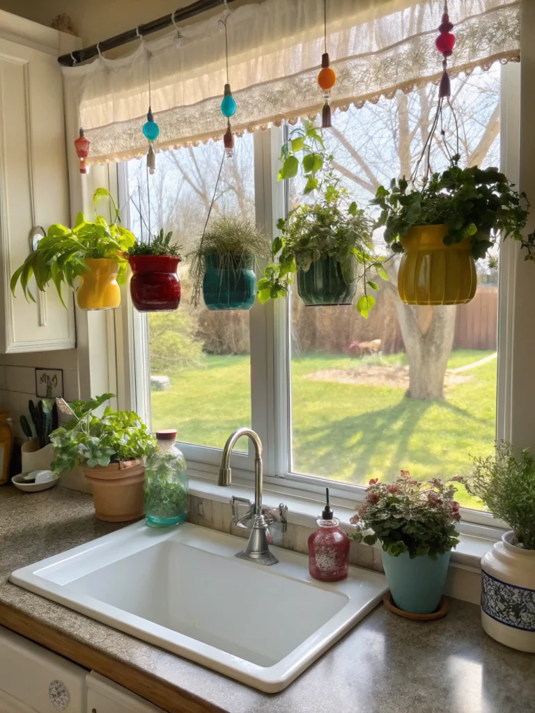 kitchen window decoration ideas above sink