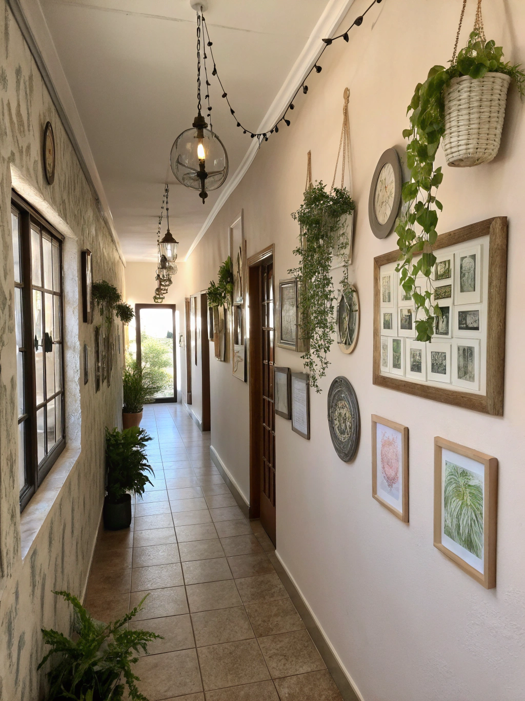long narrow hallway wall decor ideas