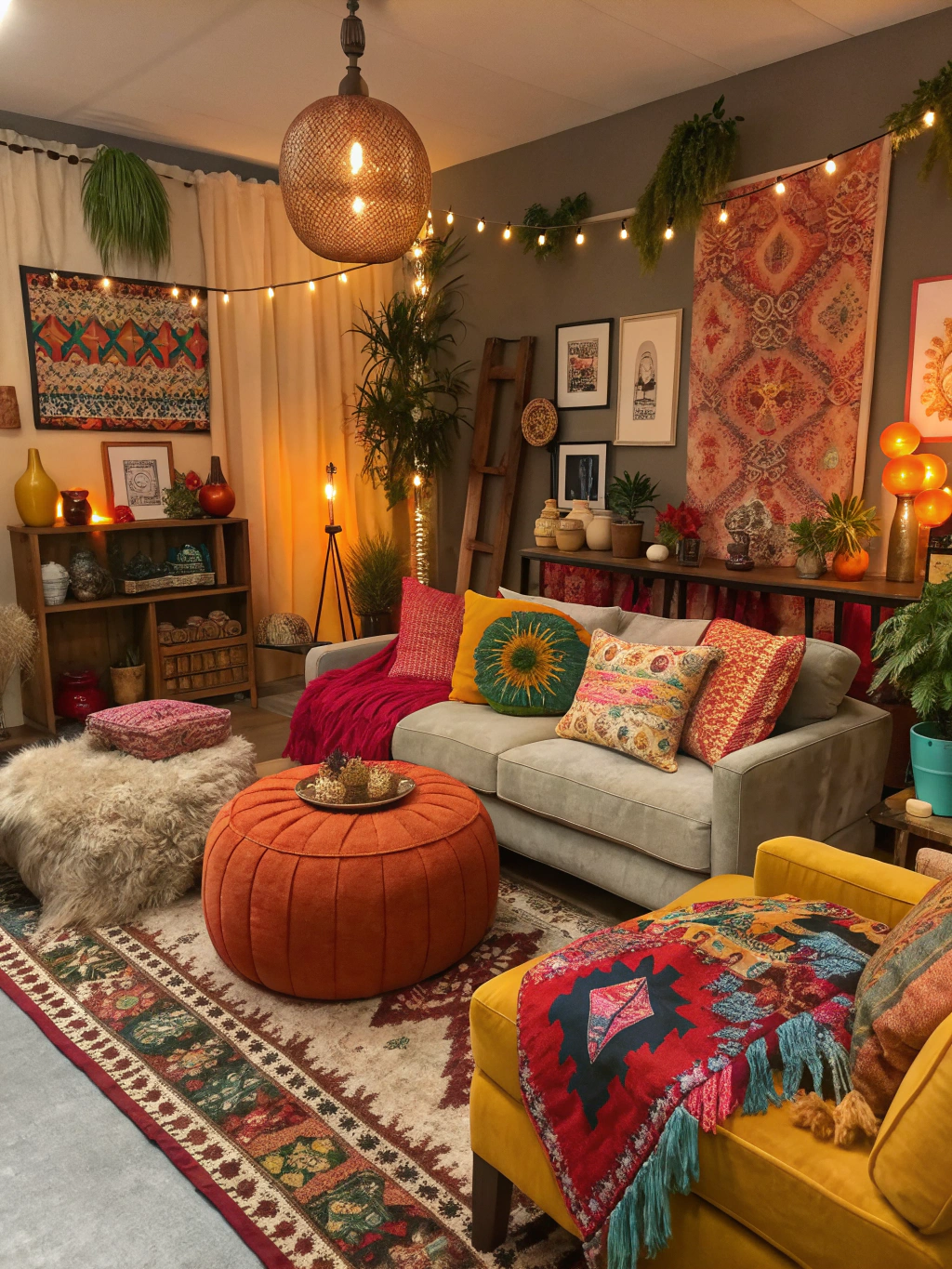 maximalist living room fall 2025