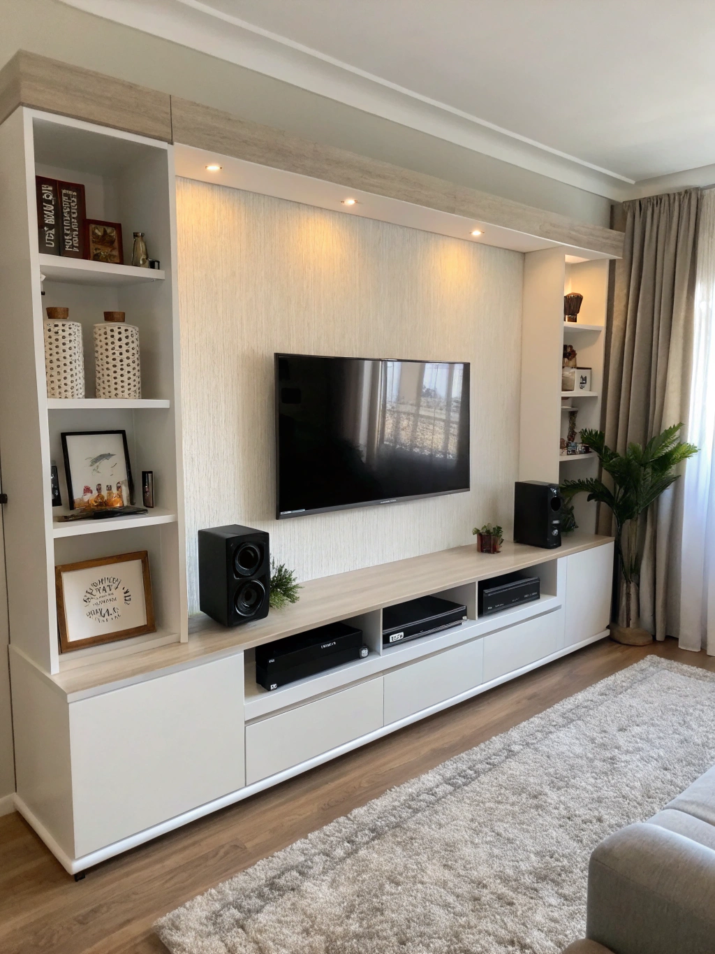 modern media wall design ideas living room