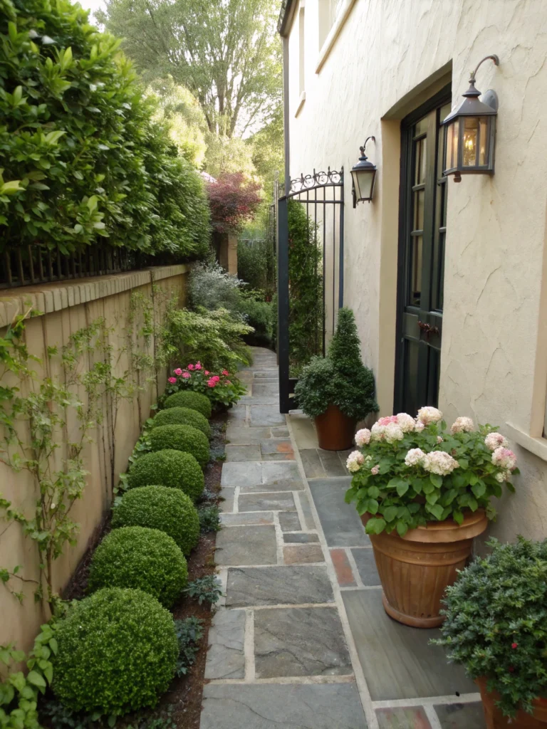 narrow side yard landscaping ideas small spaces