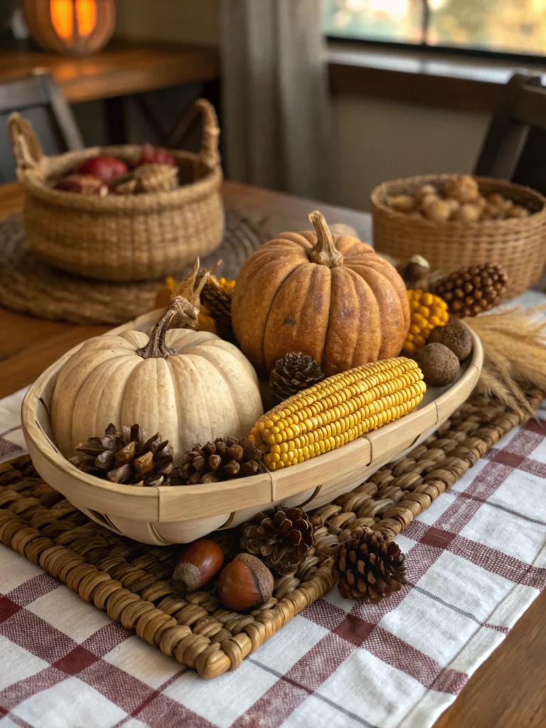 rustic fall table decor