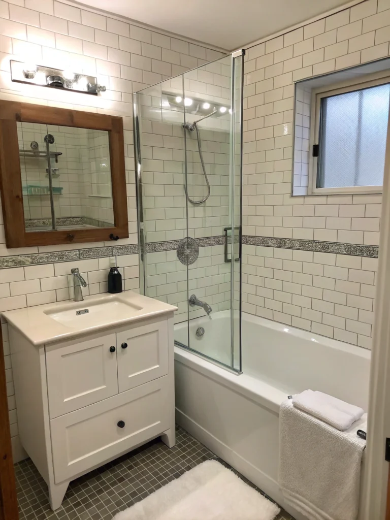 shower tub layout ideas small bathroom