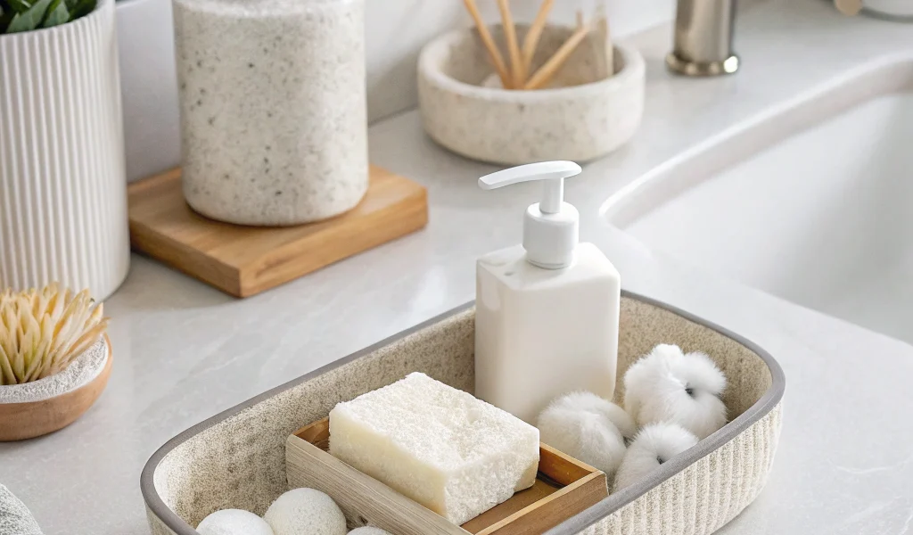 affordable bathroom styling