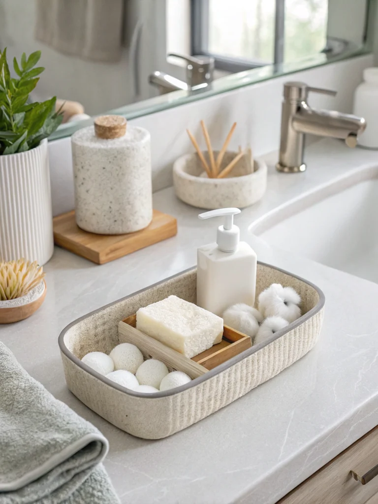 affordable bathroom styling
