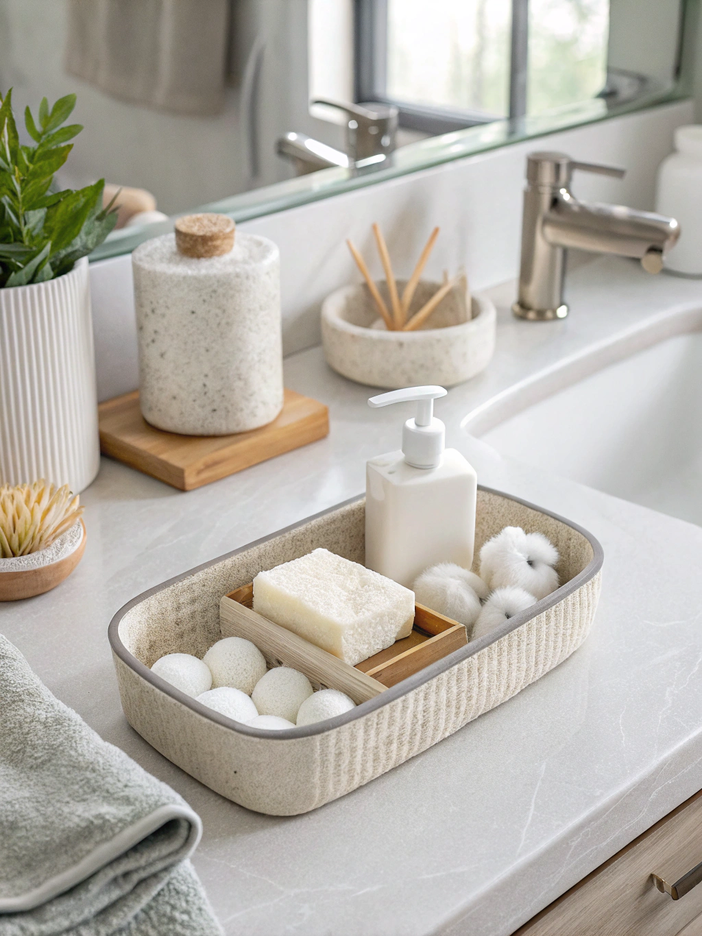 affordable bathroom styling