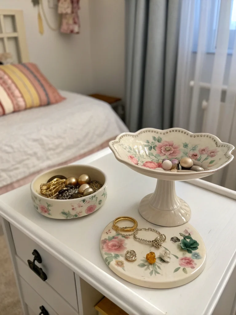 bedside table decor