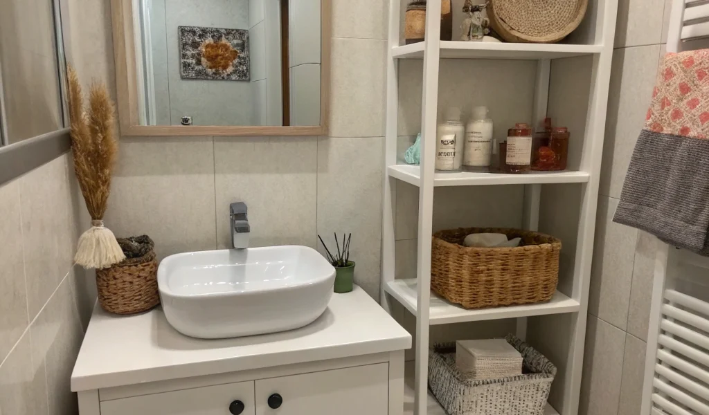 compact bathroom styling
