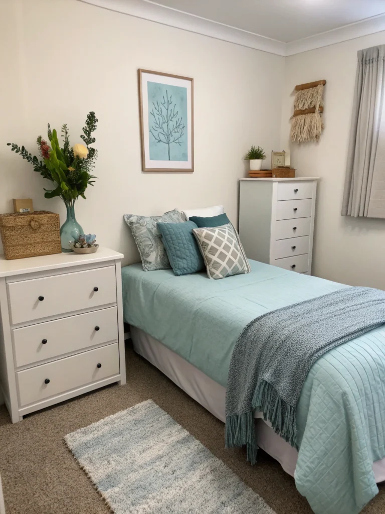 compact bedroom styling