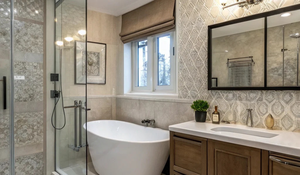 contemporary bathroom styling