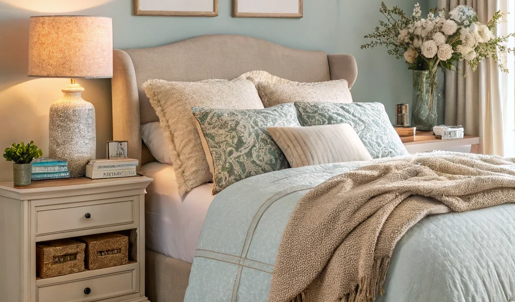 cozy bedroom styling