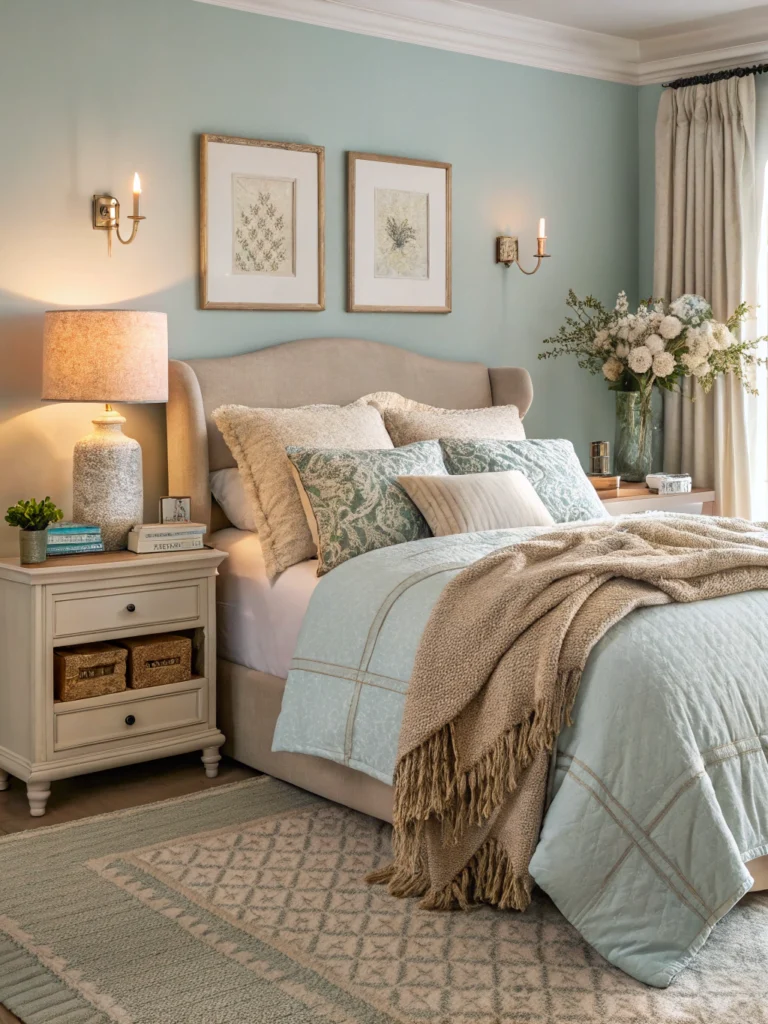 cozy bedroom styling