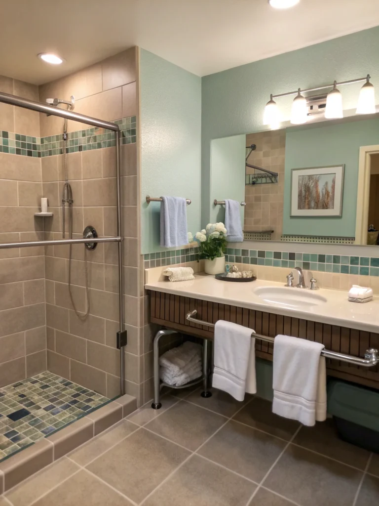 handicap bathroom styling