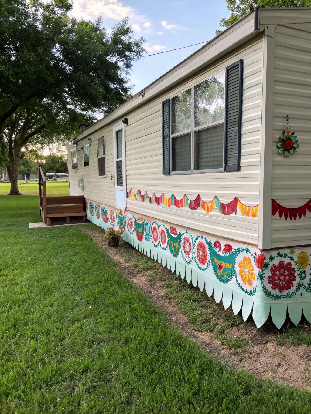 Mobile Home Skirting Decor
