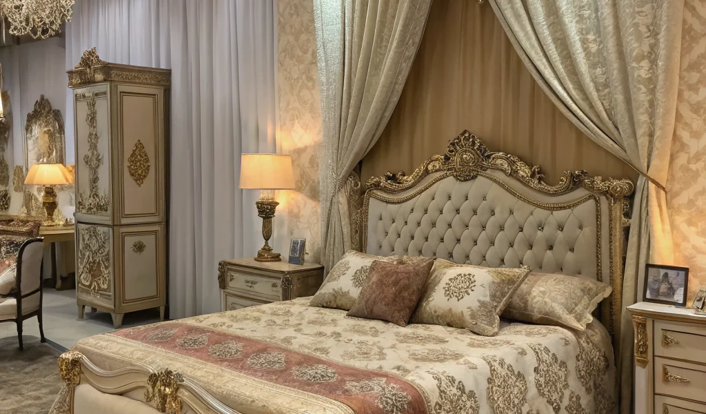ornate bedroom styling