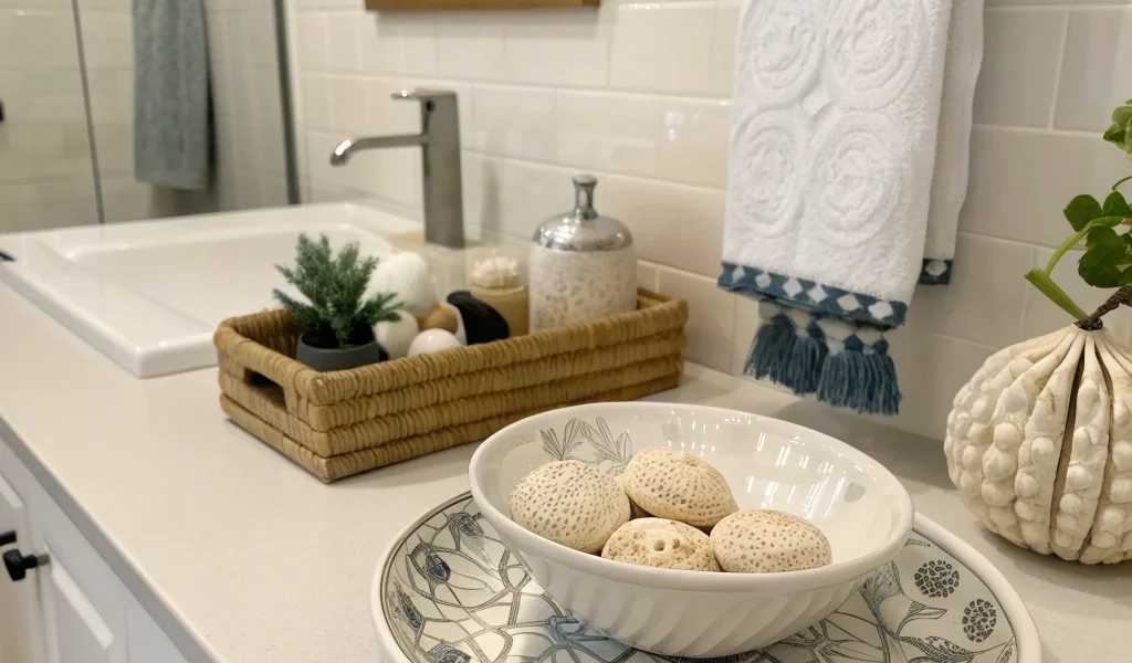 small bathroom styling