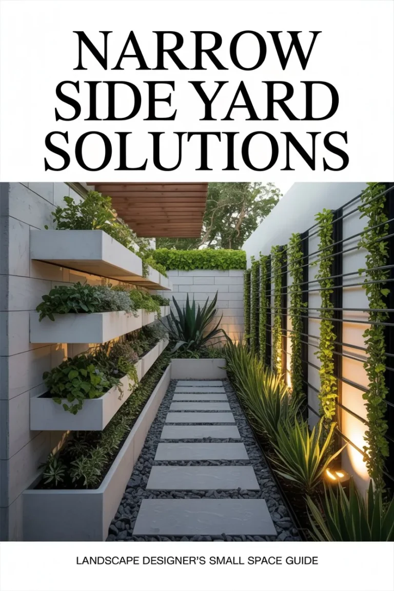 Narrow Side Yard Solutions: Landscape Designer’s Small Space Guide