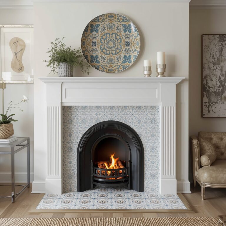 fireplace tile designs