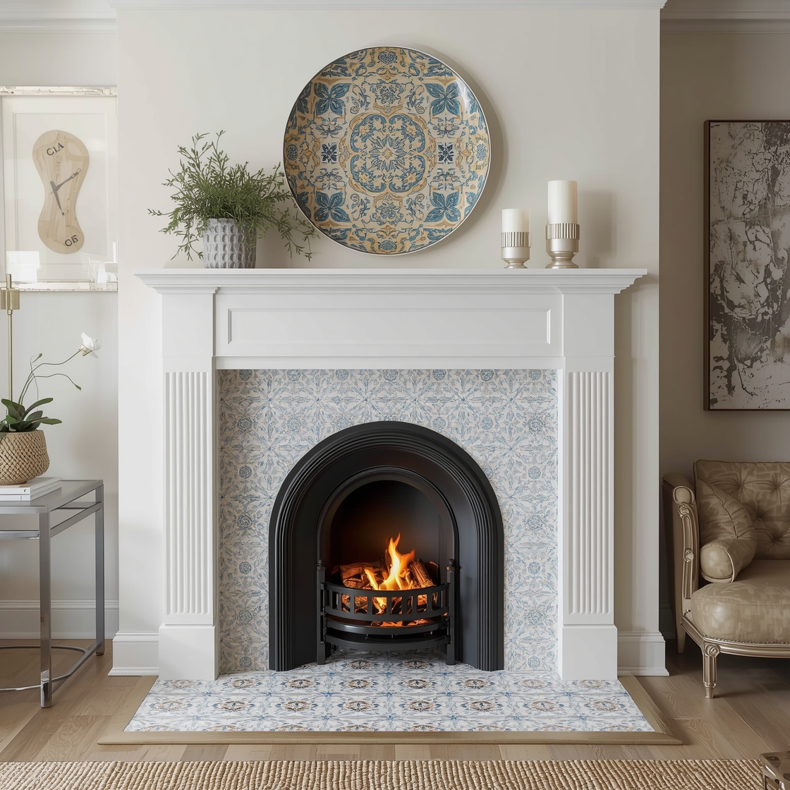 fireplace tile designs