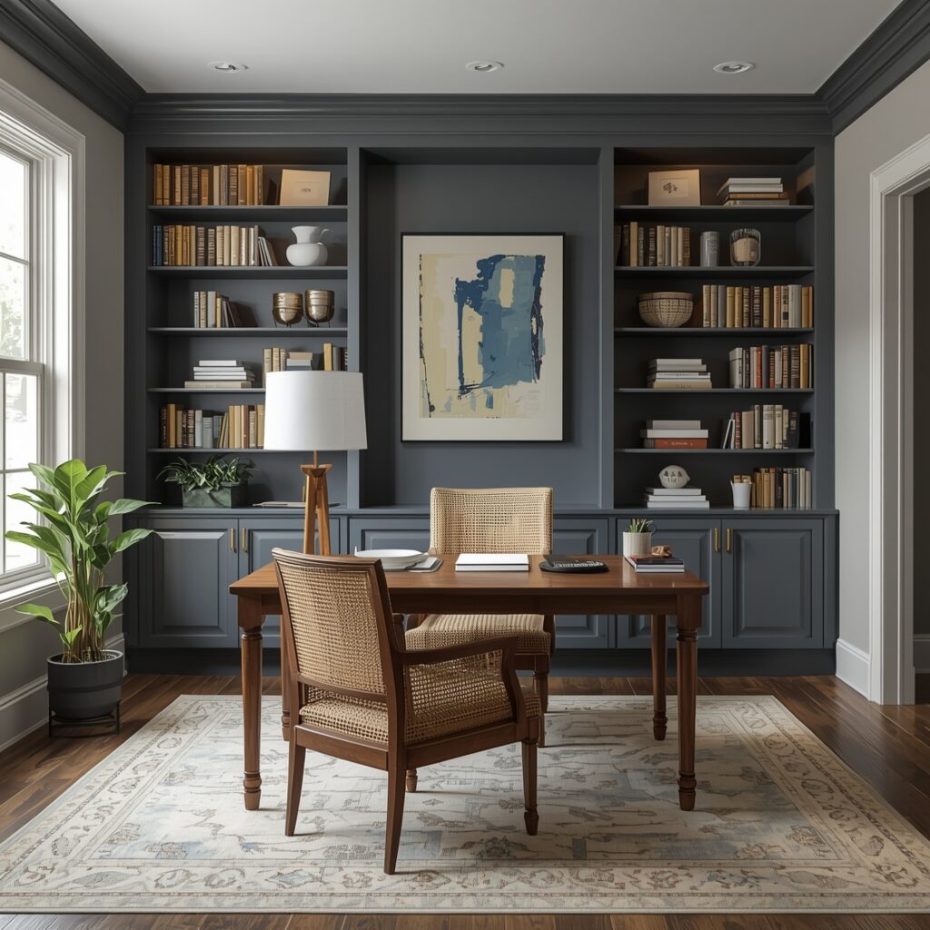 Library Paint Schemes: Interior Designer's Reading Space Color Guide ...
