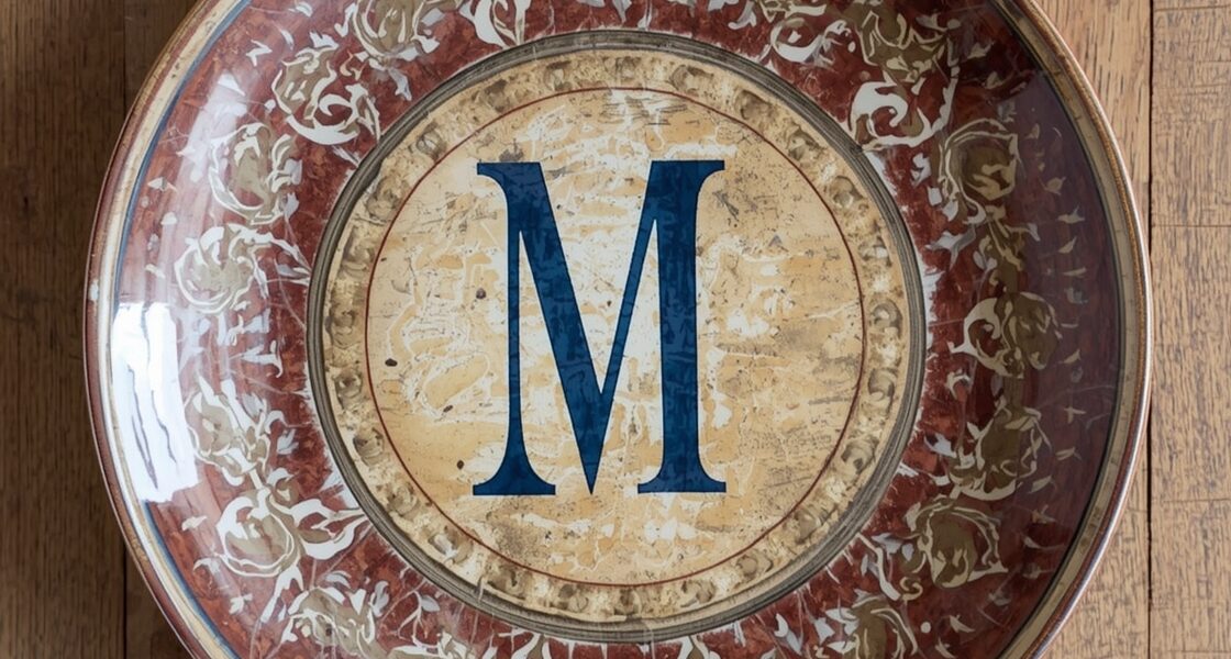 monogram wall art