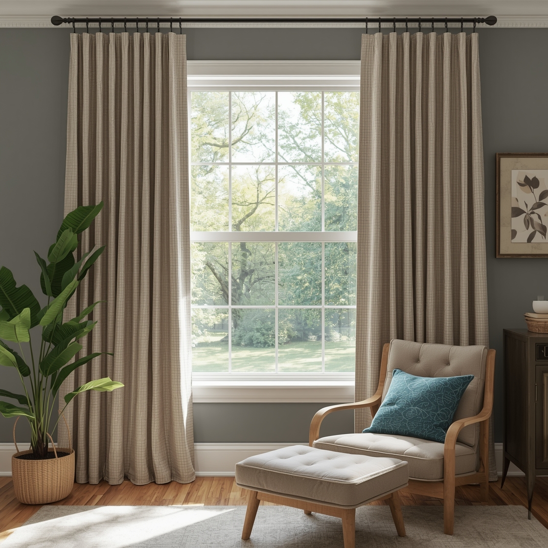 oversized window treatments