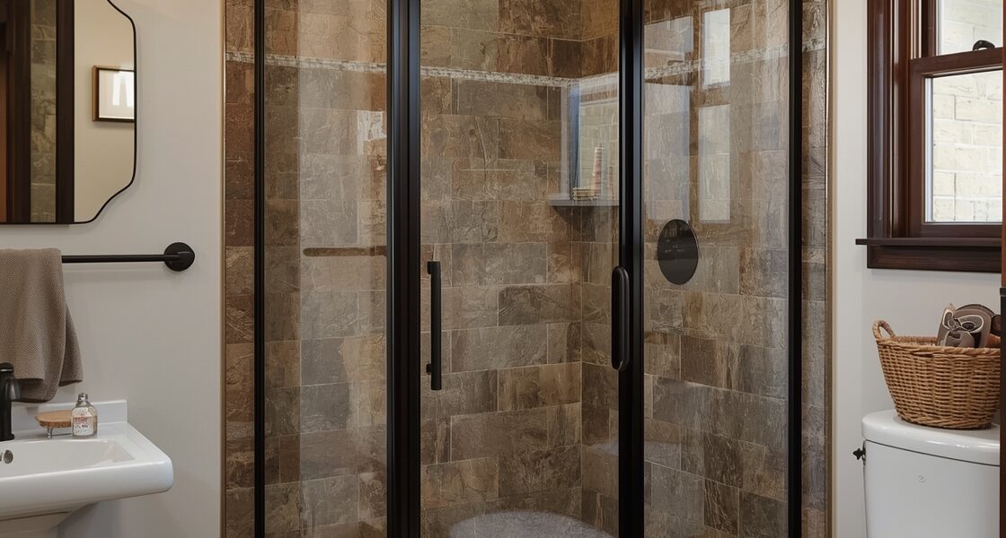 rustic shower enclosures