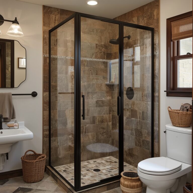 rustic shower enclosures