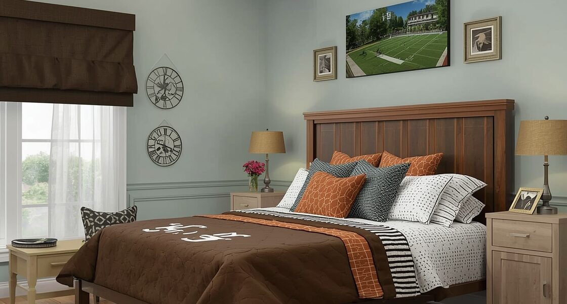 NFL team bedroom