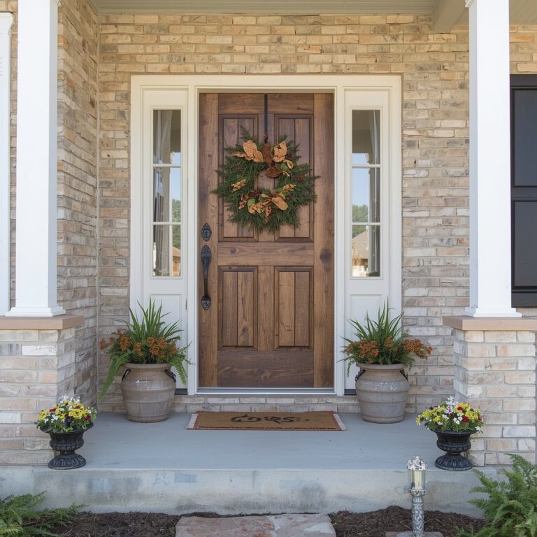 rustic front porch posts