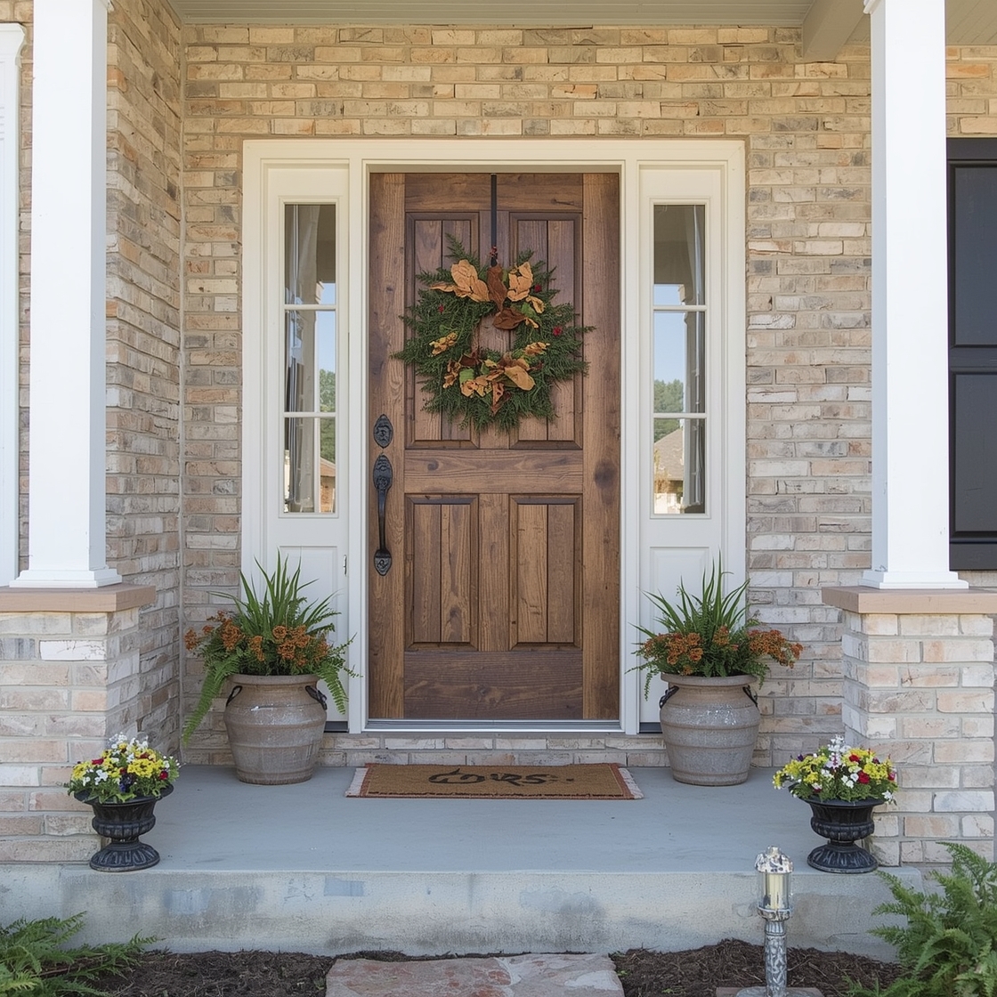 rustic front porch posts