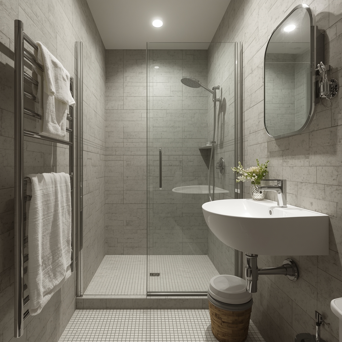 compact bathroom showers