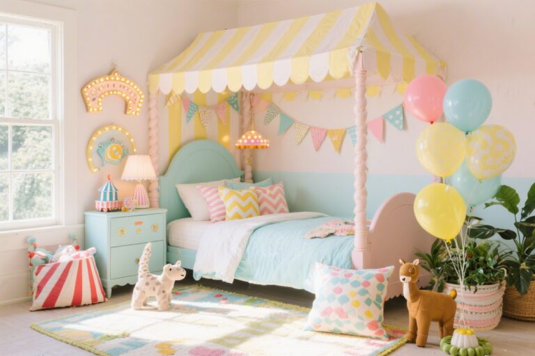 10 Circus-inspired Bedroom Ideas (funhaus Trend You Haven’t Tried Yet) That Wow