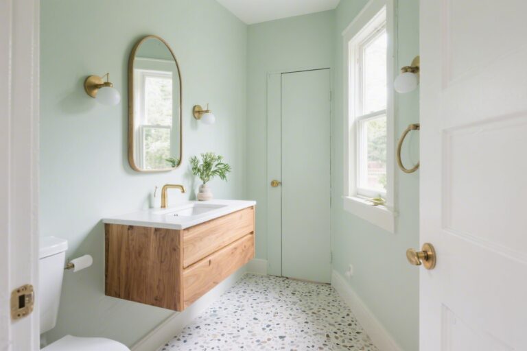13+ Cutest Half Bath Inspiration That Makes Your Space Look Bigger