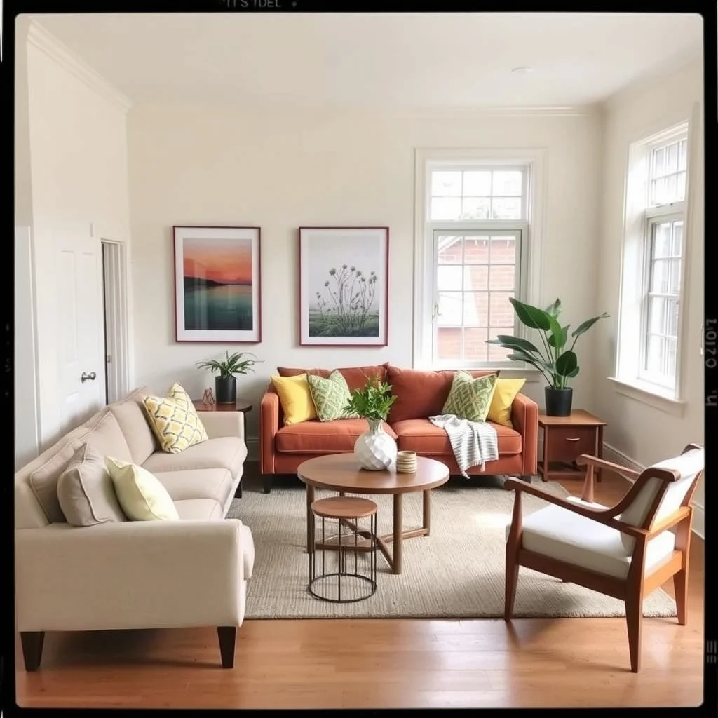 Budget-Friendly Spring Home Decor Ideas That Refresh a Room in One Day interior: 7. Rearrange Furniture to Open Up Flow - Sometimes the most impactful change comes from moving pieces you already own. By shifting a sofa away from a wall and positioning it at an angle, you create a conversational island that encourages movement. Pair