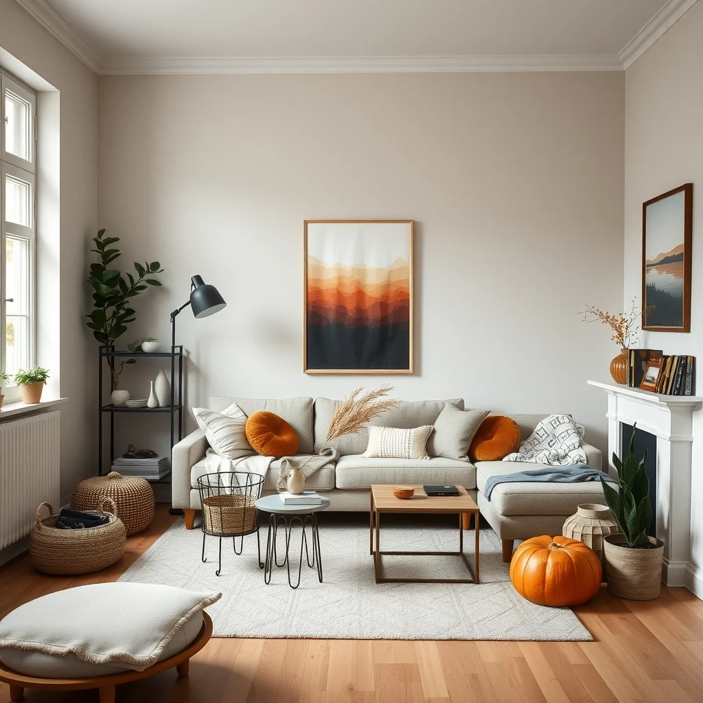 Cozy Fall Living Room Decor Ideas for Small Apartments interior: Final Thoughts - Creating a cozy fall atmosphere in a small apartment is less about adding more and more about choosing the right elements that enhance comfort without crowding the space. By layering textiles, curating lighting, selecting multipurpose