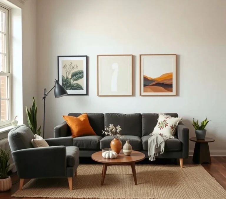 Cozy Fall Living Room Decor Ideas for Small Apartments