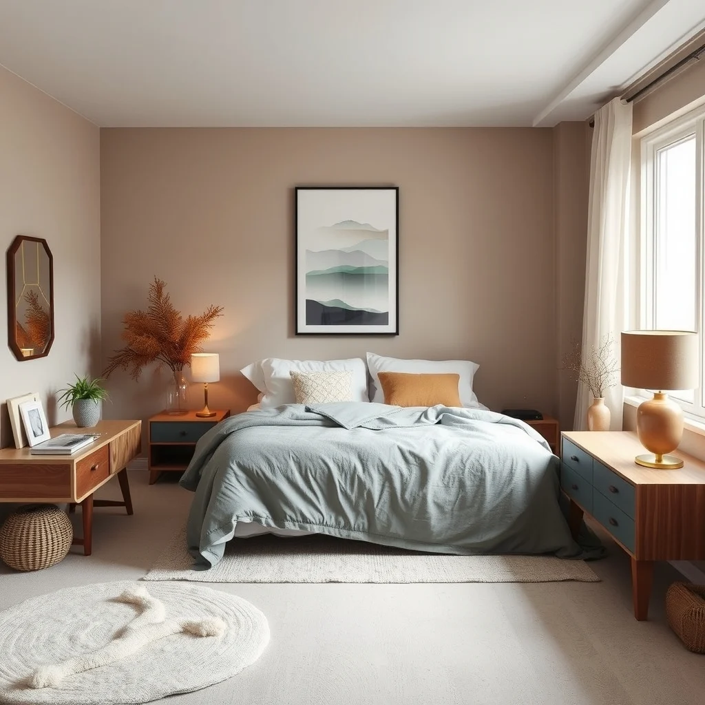 Cozy Winter Bedroom Decor Ideas for a Warm and Relaxing Retreat interior: 3. Introduce Ambient Lighting Layers - Relying solely on an overhead fixture can leave a winter bedroom feeling clinical. Adding a bedside table lamp with a warm‑toned shade provides a soft pool of light for reading, while a floor lamp placed