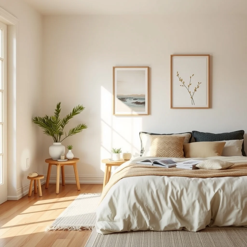 Cozy Winter Bedroom Decor Ideas for a Warm and Relaxing Retreat interior: 7. Incorporate Soft Scent and Sound for Full‑ Comfort - The sense of smell and hearing play a subtle yet powerful role in how warm a room feels. A diffuser with a blend of cedarwood and vanilla releases a gentle aroma that encourages relaxation without