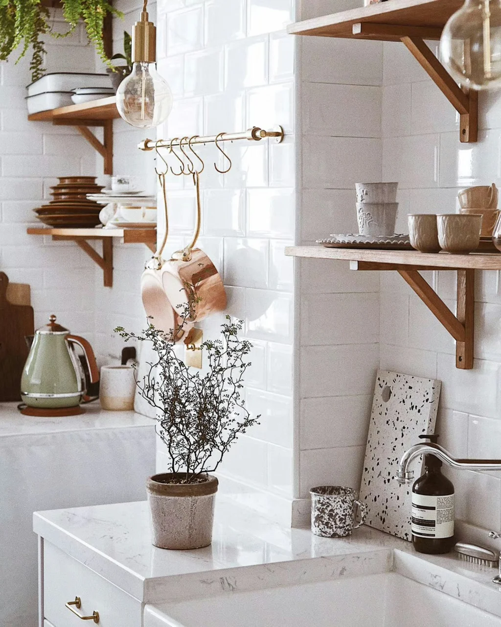 How to Decorate a Rental Kitchen Without Drilling interior: 7. Personalize with Textiles and Soft Surfaces - Textiles are the most forgiving way to inject warmth and style into a rental kitchen. A runner rug placed in front of the sink not only protects the floor from water spills but also adds