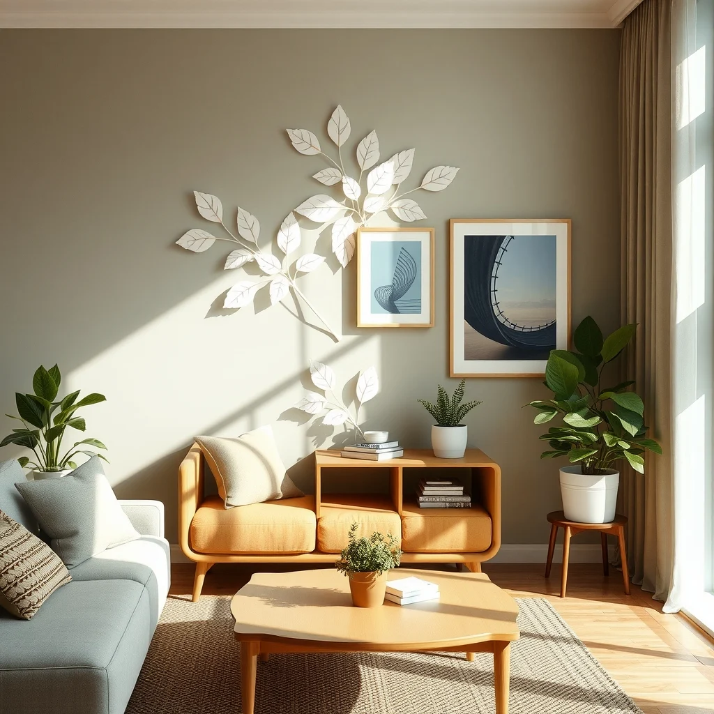 How to Decorate Apartment Walls Without Drilling Holes interior: 6. 3‑D Wall Decals and Light‑Up Panels - Advances in adhesive technology now allow three‑dimensional wall decals made from foam or lightweight polymer to cling securely while adding depth. A cluster of leaf‑shaped decals can create a garden‑inspired motif that catches sunlight and
